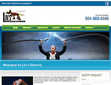 Tablet Screenshot of linselectric.com